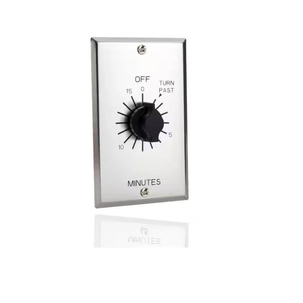 4 In-Wall Spring Wound 15 Min Indoor Commercial Grade Mechanical Interval Timer - Picture 6 of 7
